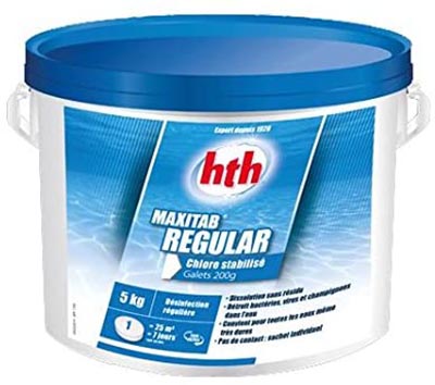 Hth Maxitab Régular C800503H1 5kg de chlore piscine